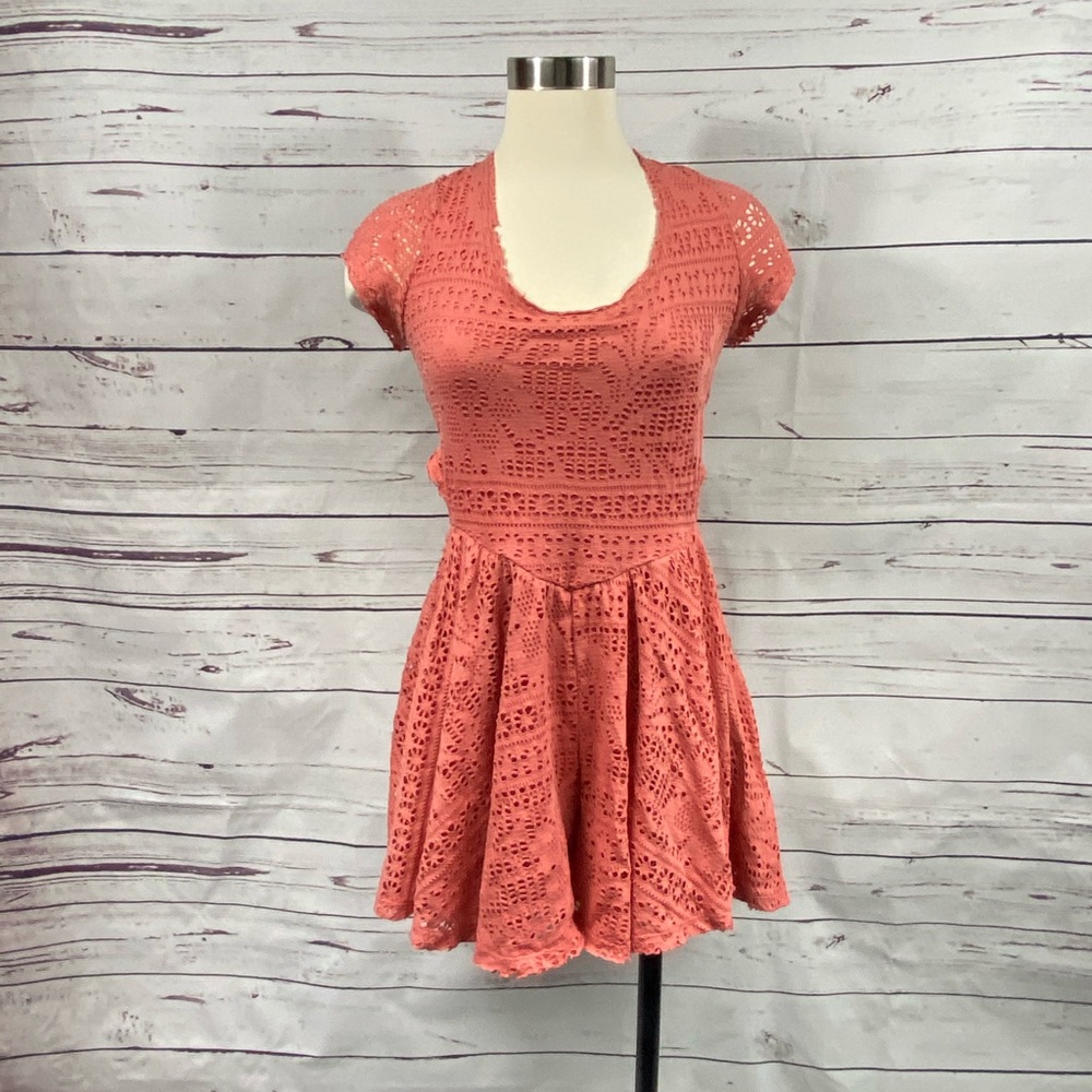 Free People Peach Romper‎